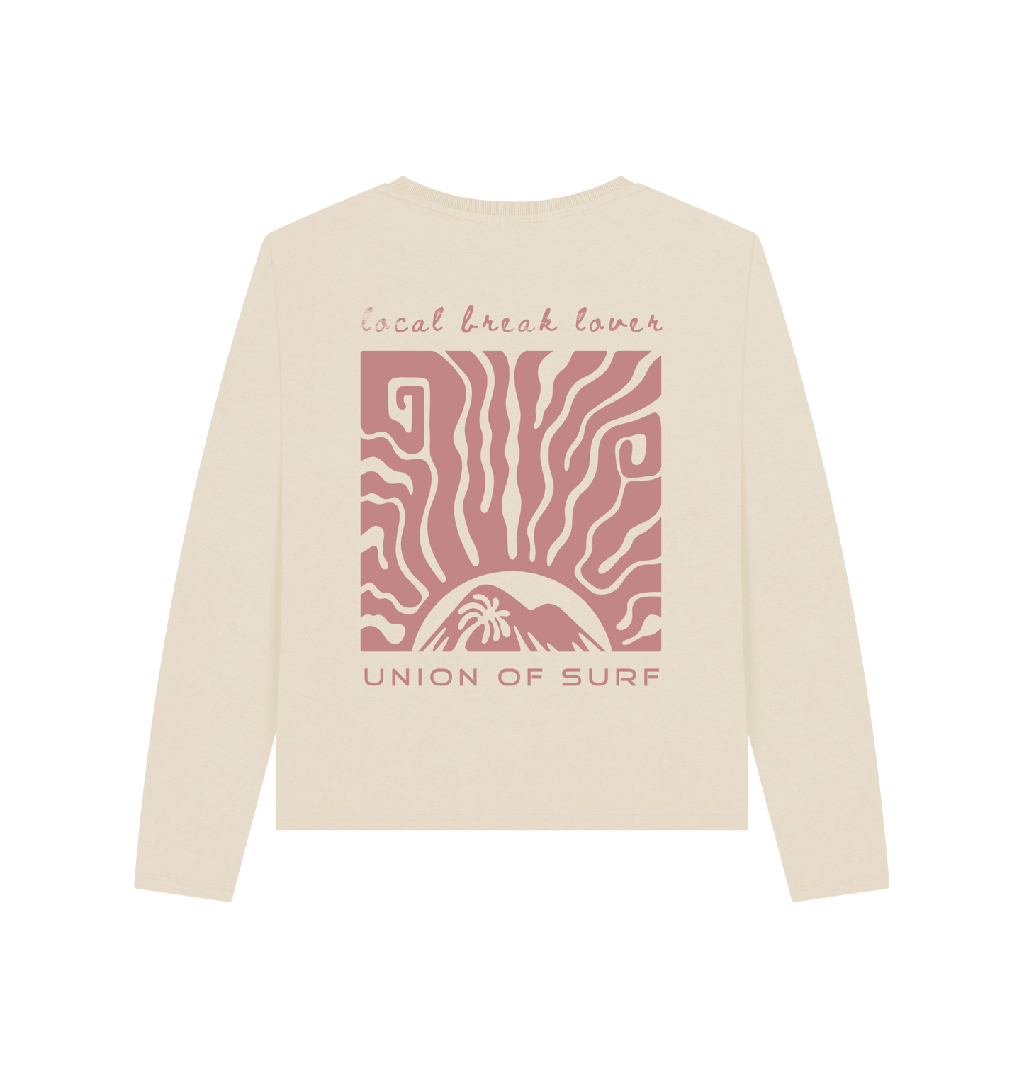 Women wearing sustainable Local Break Lover long sleeve graphic tees made from organic cotton