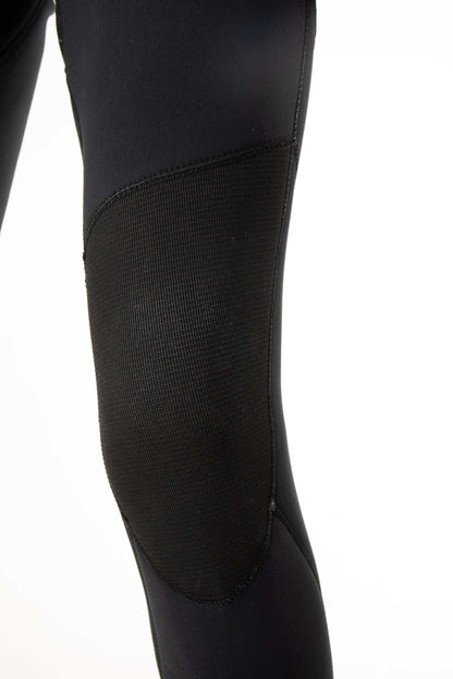 Close up of a Duraflex kneepad on a wetsuit