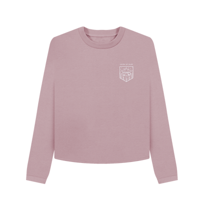 Mauve Womens Boxy Jumper