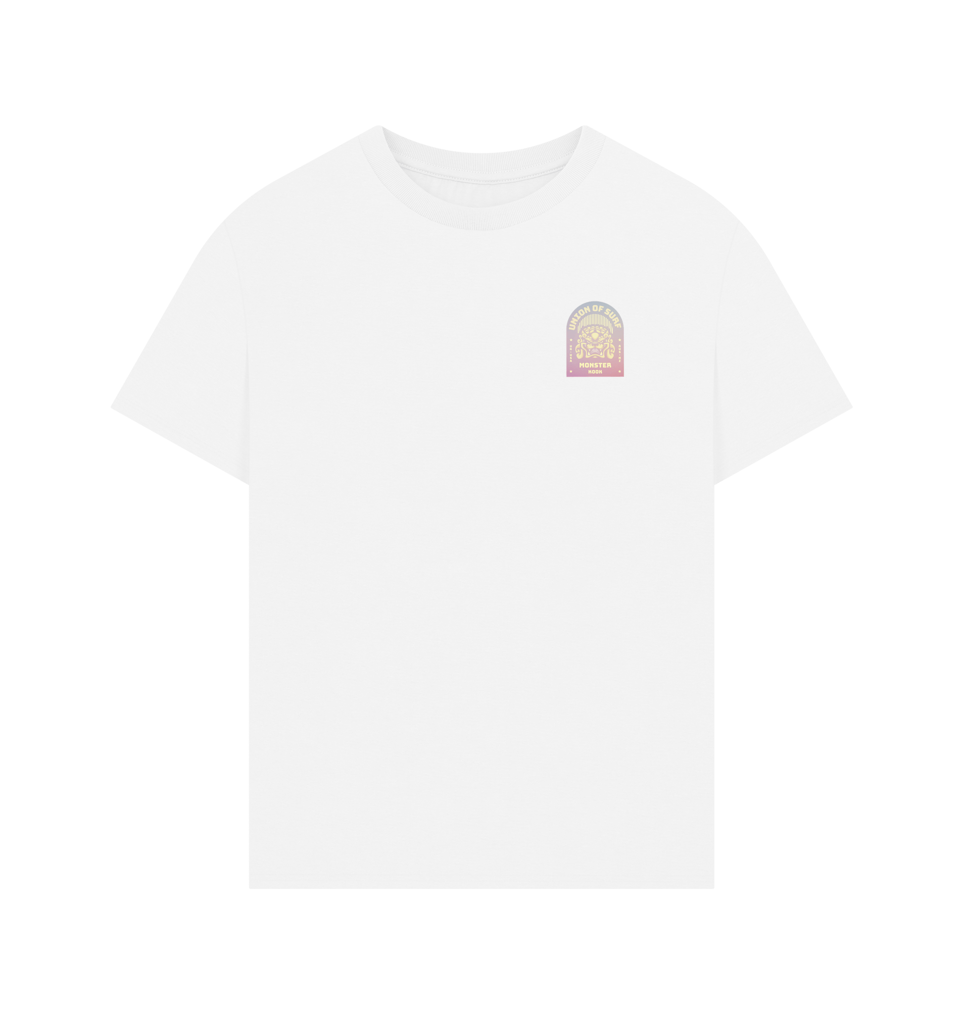 White Printed T-shirt Front