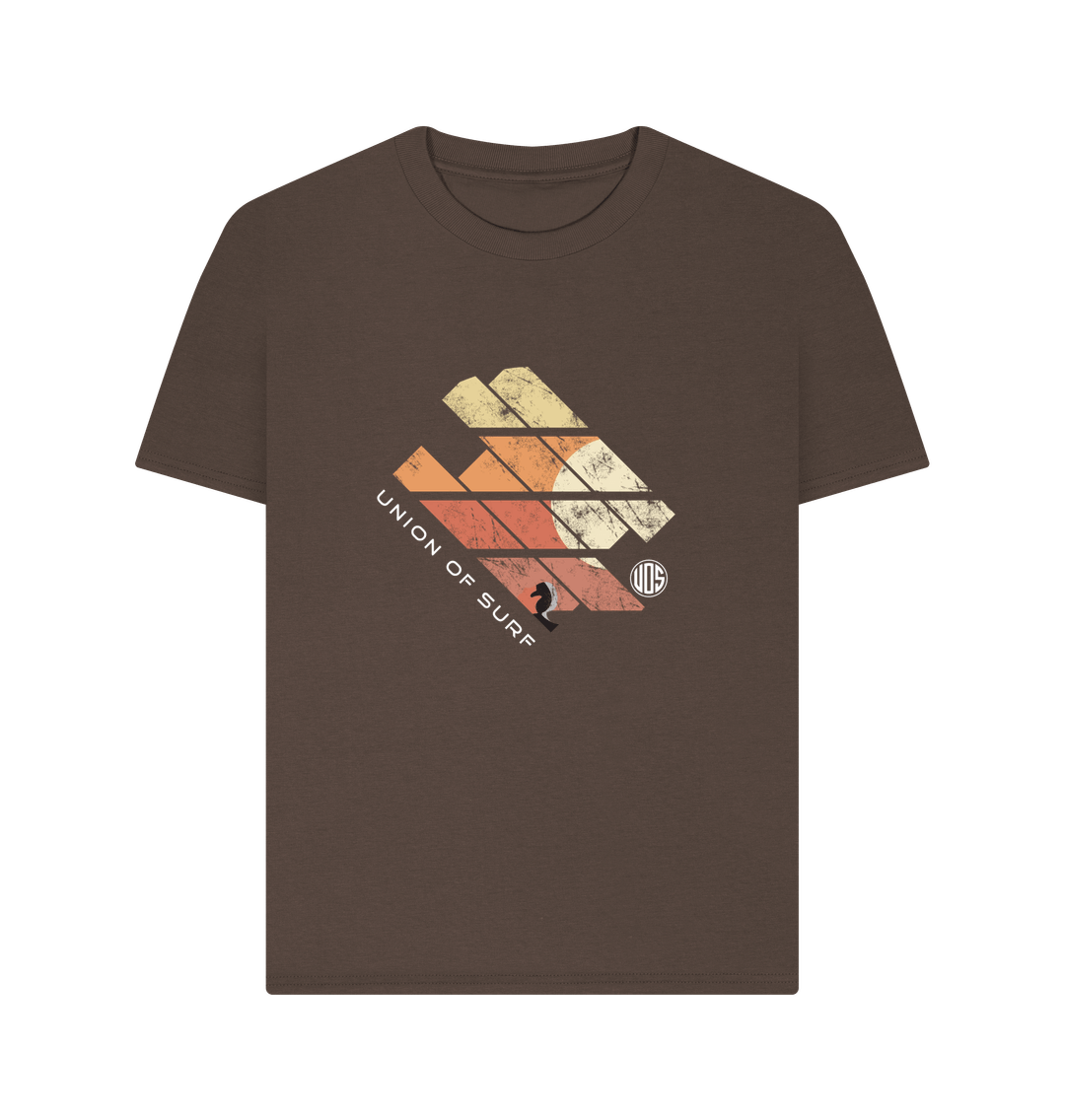 Chocolate Womens Union Sunset T Shirt