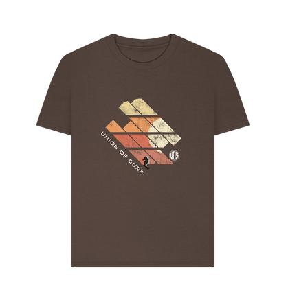 Chocolate Womens Union Sunset T Shirt