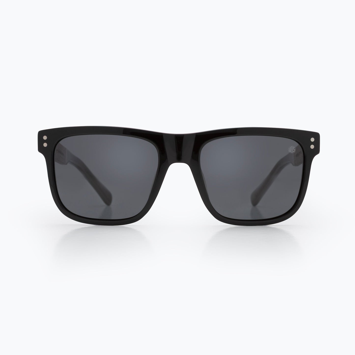 Driftwood Polarised Sunglasses with eco-friendly cellulose frame and wooden arms, classic square design, and premium polarised lenses for glare reduction and UV protection