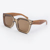 Jaws- Colour Dune oversized polarised sunglasses with lightweight TR90 frame and unique zebra wood arms designed for beach and outdoors