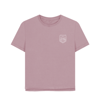 Women's graphic tees made from organic cotton with vibrant, eco-friendly prints