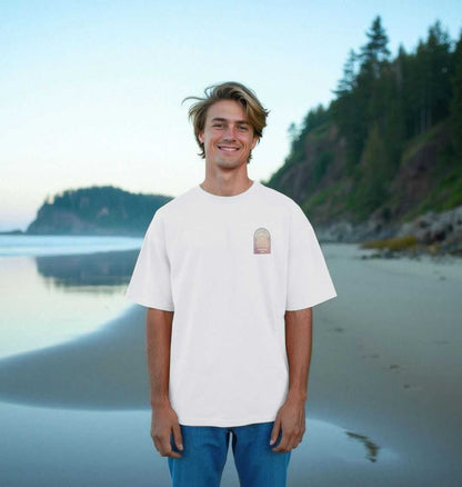 Kook Monster Oversized T shirt for men made of certified organic cotton with oversized fit and size guide details