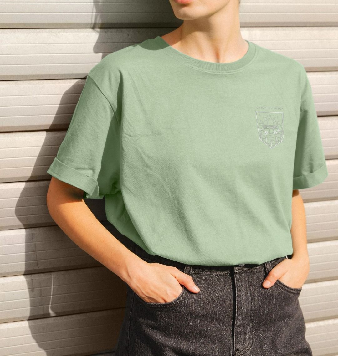 Women's graphic tees made from organic cotton with vibrant beach-inspired designs