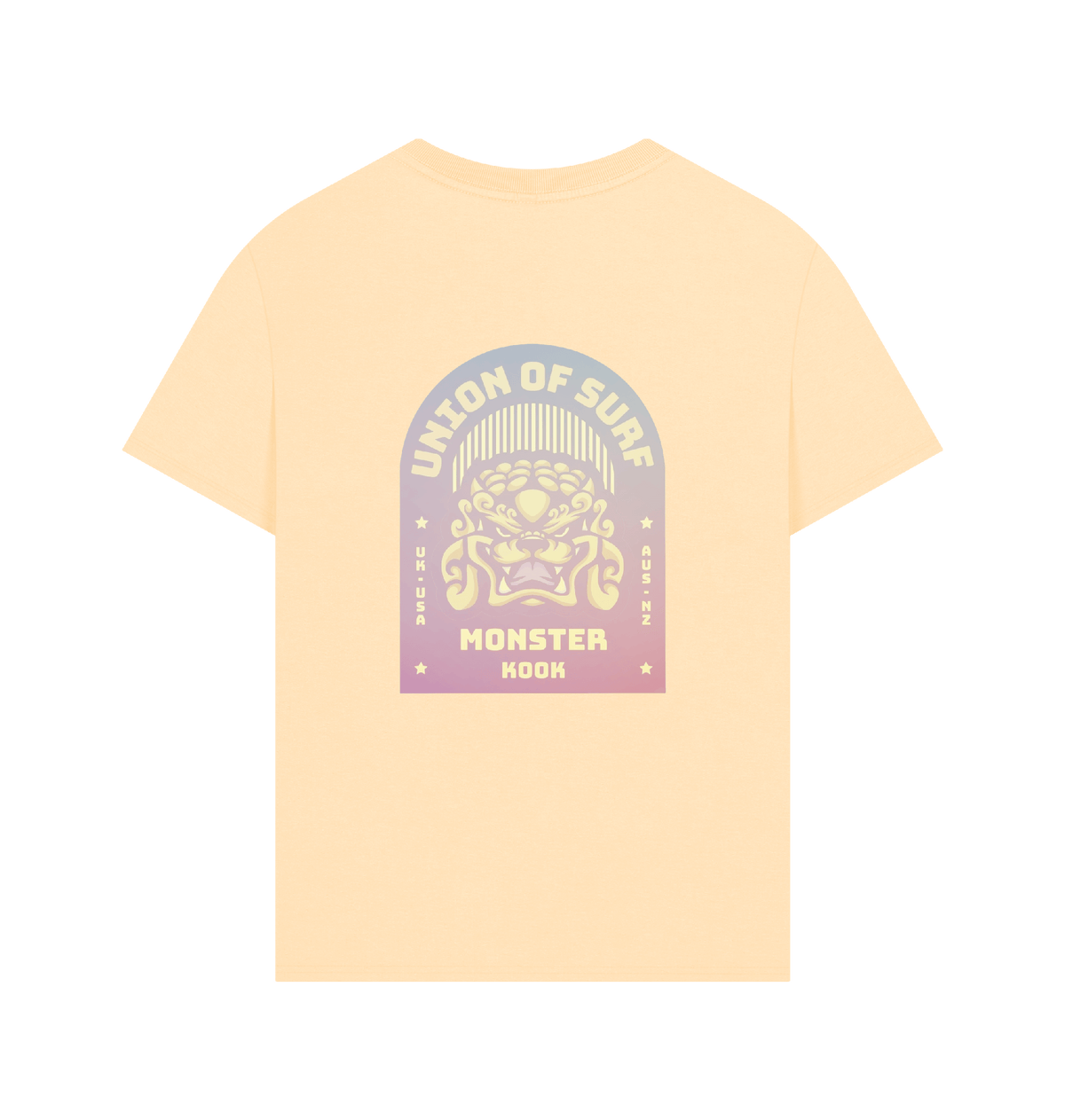 Kook Monster Oversized T shirt for men made of organic cotton with size guide chart