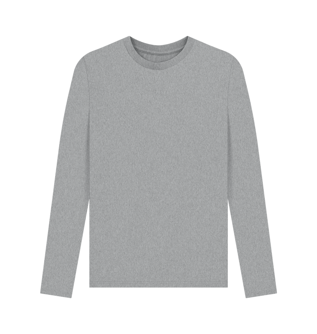 Plain grey men's long sleeve t-shirt by Union of Surf