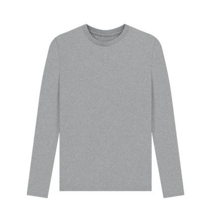 Plain grey men's long sleeve t-shirt by Union of Surf