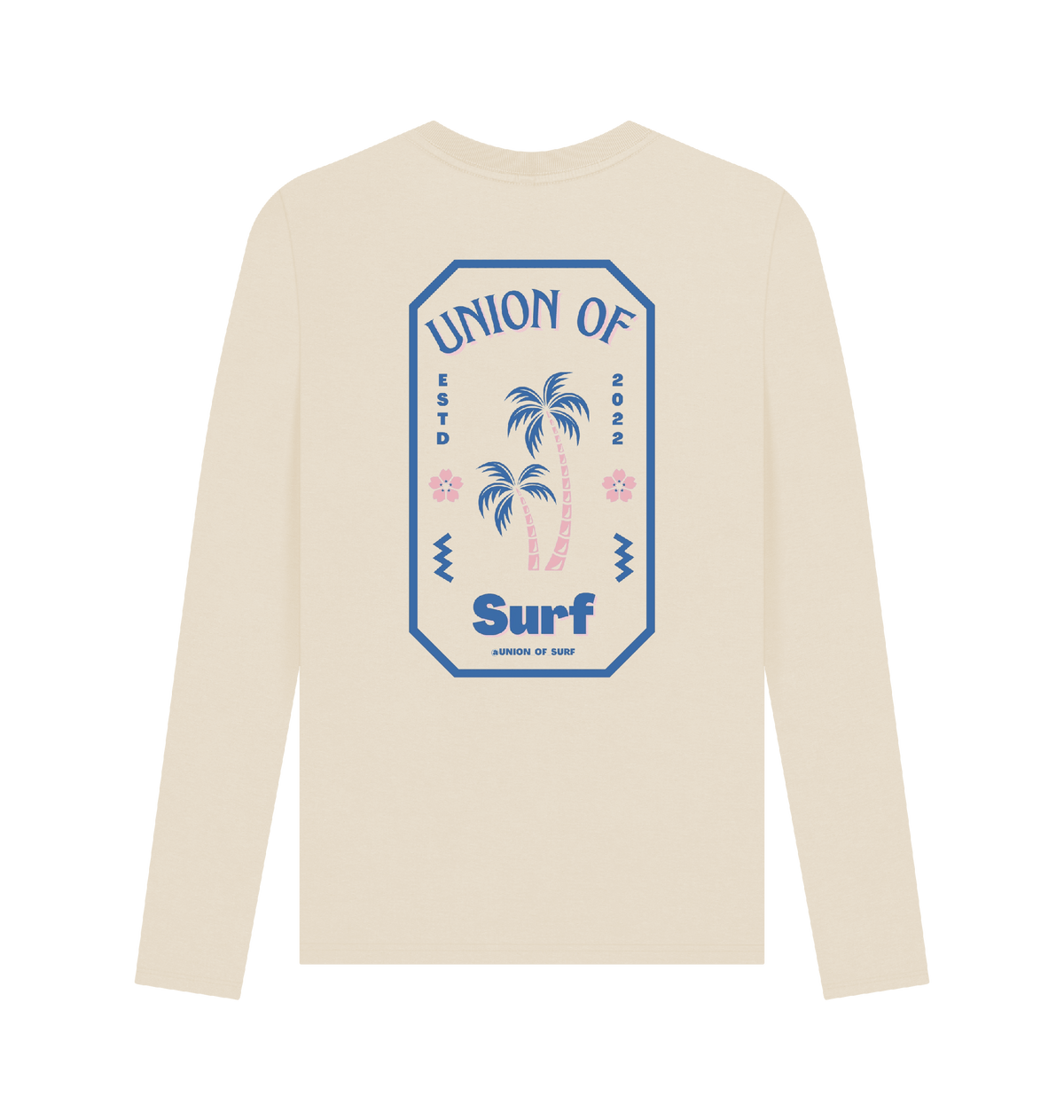 Organic cotton Pipe Dreams T-shirt with surf print and full sleeves