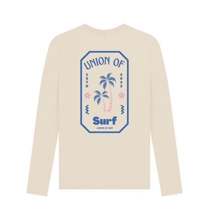 Organic cotton Pipe Dreams T-shirt with surf print and full sleeves
