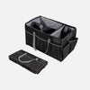 Range Lethal Organizator in black fabric with gray trim, divided compartments, mesh and Velcro pockets, and carrying handles.