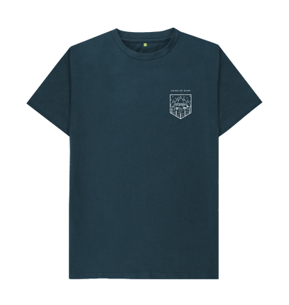 Union of Surf relaxed fit organic cotton t-shirt in dark teal with a chest logo