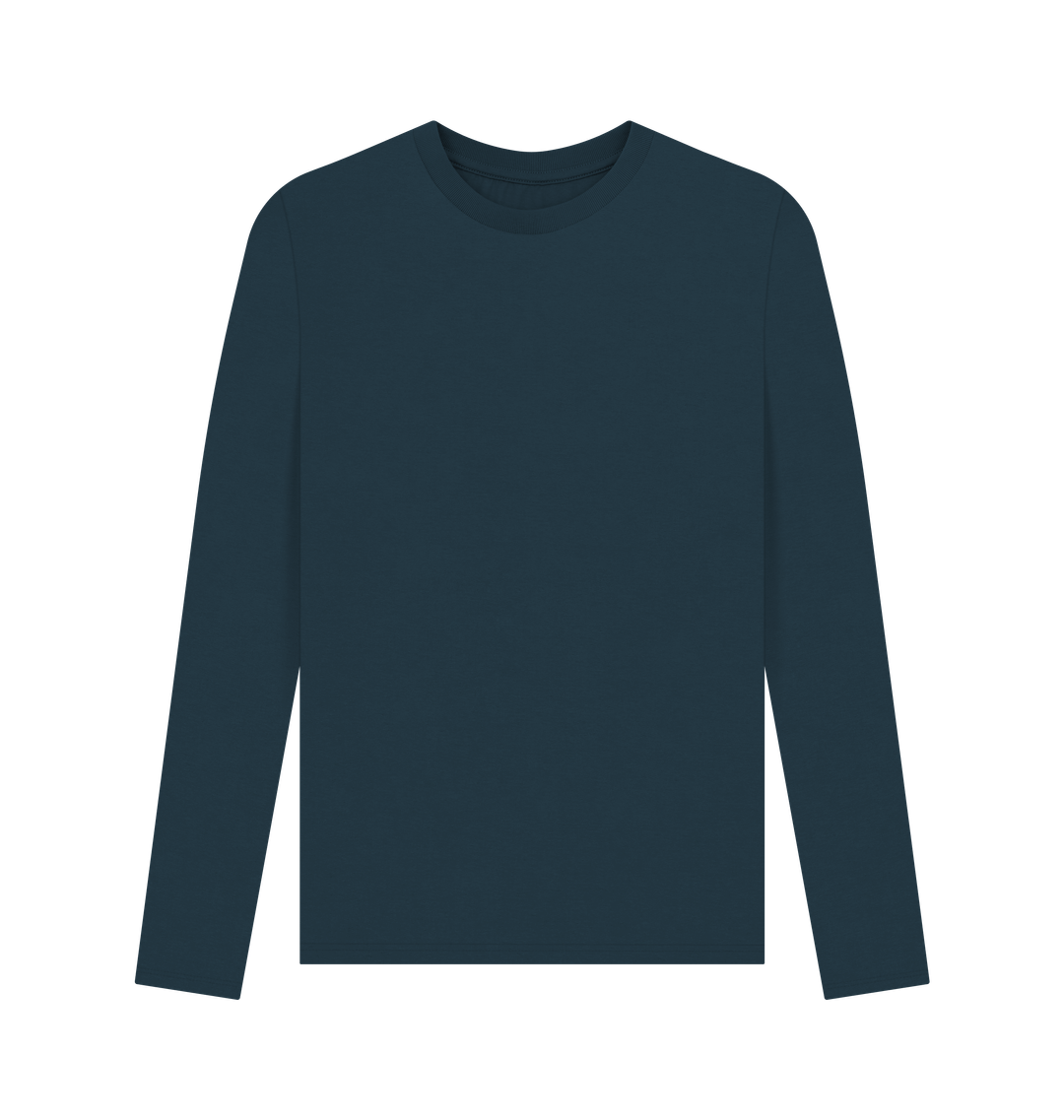 Men’s Long Sleeve Coastal Graphic T-Shirt – Ocean-Inspired Beachwear"