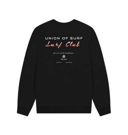 surf lifestyle jumper in black surf club