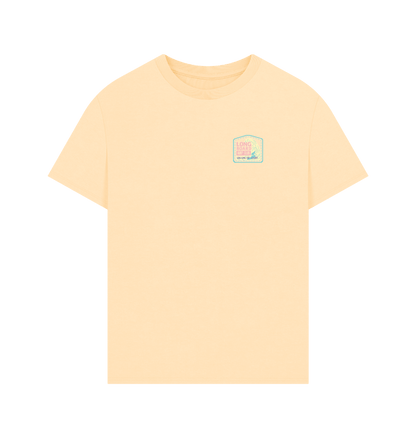 Union Long Board Surf Club oversized organic cotton men's t-shirt with size guide and sustainability features