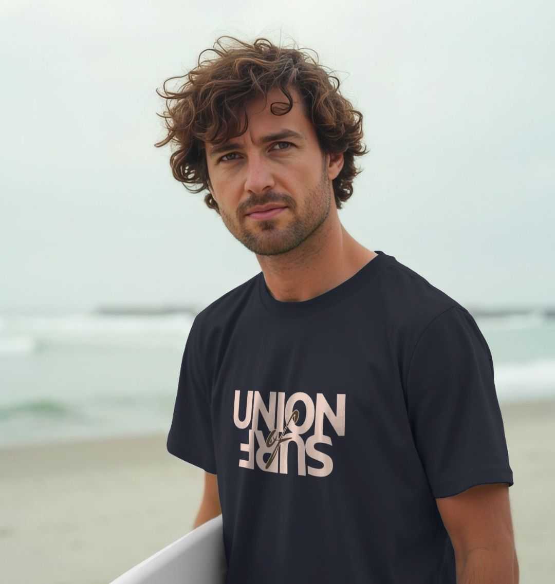 Union of Surf casual organic cotton men's T-shirts size guide and product details