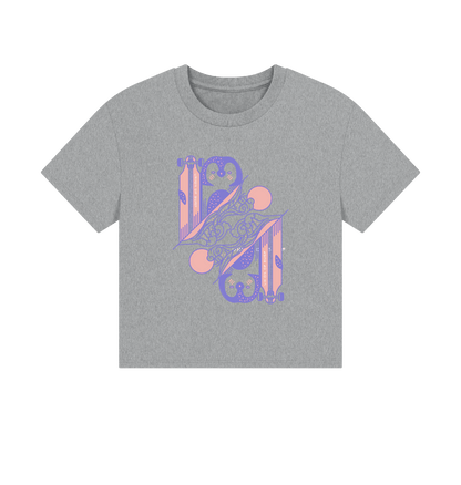 Womens oversized organic cotton sunset graphic t-shirt eco-friendly sustainable style
