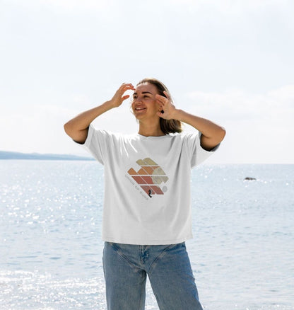 Womens Oversized Sunset T-shirt