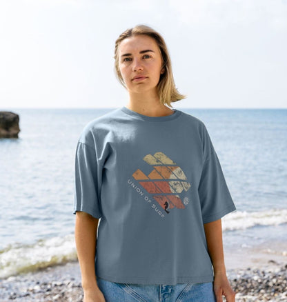 Womens Oversized Sunset T-shirt